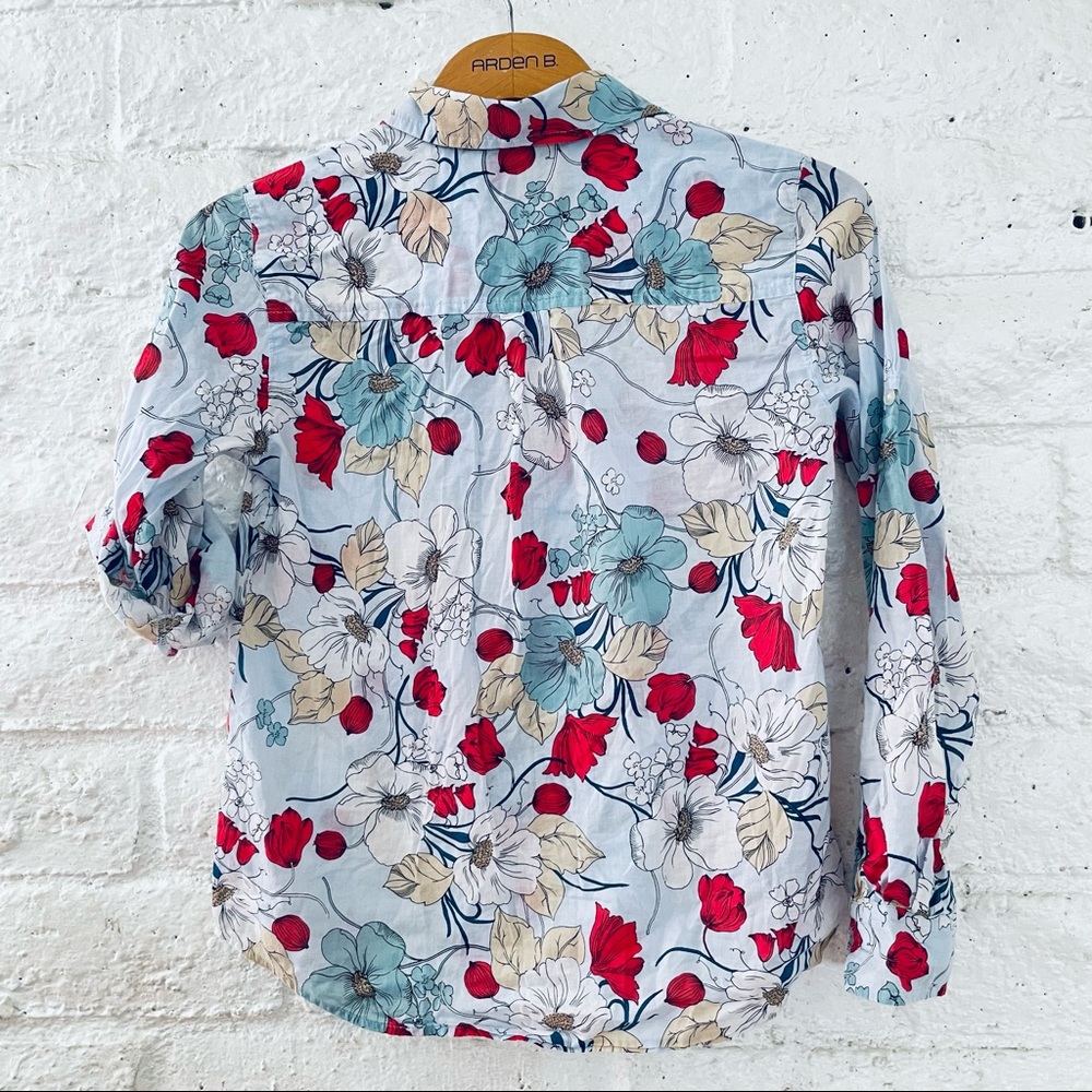 Ann Taylor blouse floral size xxs petite - Picture 6 of 8